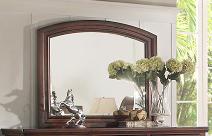 McFerran Home Furnishing B608 Mirror in Cherry image