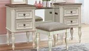 McFerran Home Furnishing B738 Vanity Desk in White image