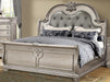 McFerran Home Furnishing B9506 California King Sleigh Bed in Platinum image
