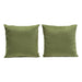 Set of (2) 16" Square Accent Pillows in Sage Green Velvet by Diamond Sofa image