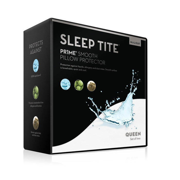 Malouf Pr1me® Smooth Pillow Protector - LasVegasFurnitureOnline.com
