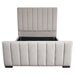 Venus Vertical Channel Tufted Queen Bed in Light Grey Velvet by Diamond Sofa image