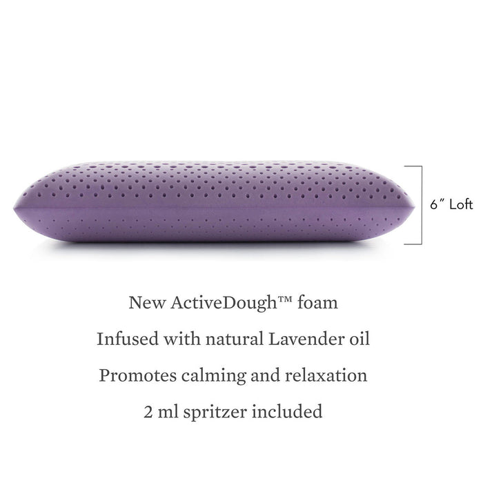 Malouf Zoned ActiveDough® + Lavender Pillow - LasVegasFurnitureOnline.com