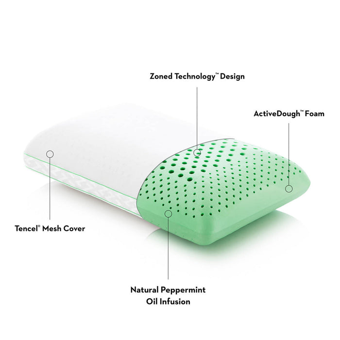 Malouf Zoned ActiveDough® + Peppermint Pillow