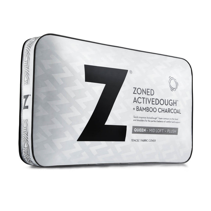Malouf Zoned ActiveDough® + Bamboo Charcoal Pillow - LasVegasFurnitureOnline.com