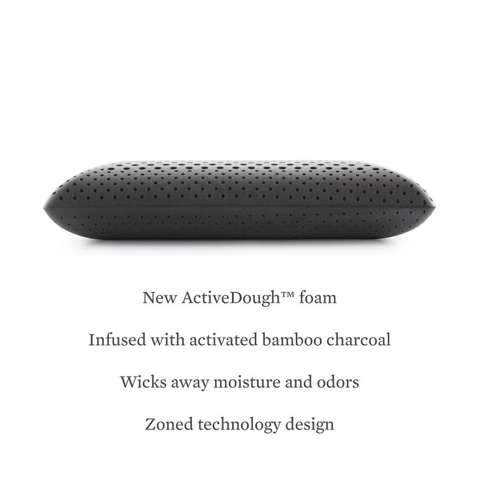 Malouf Zoned ActiveDough® + Bamboo Charcoal Pillow - LasVegasFurnitureOnline.com