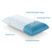 Malouf Zoned ActiveDough® + Cooling Gel Pillow - LasVegasFurnitureOnline.com