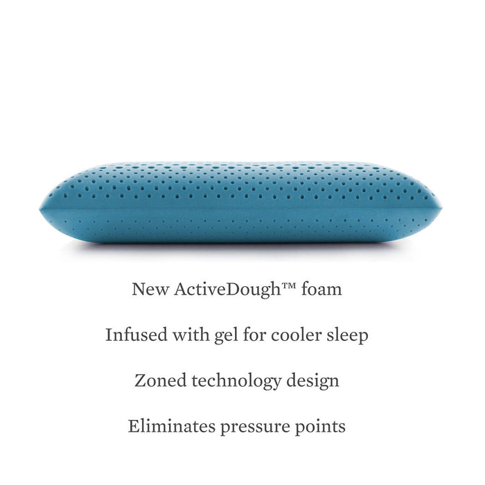 Malouf Zoned ActiveDough® + Cooling Gel Pillow - LasVegasFurnitureOnline.com