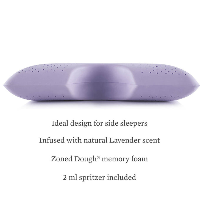 Malouf Shoulder Zoned Dough® Lavender Pillow