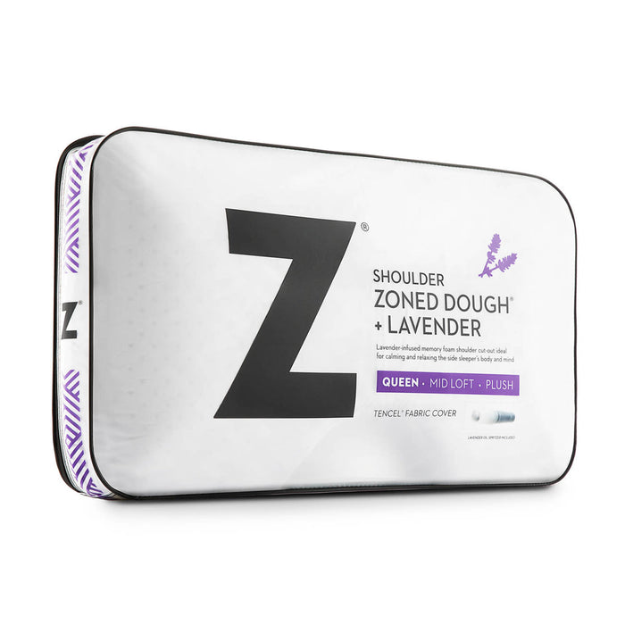Malouf Shoulder Zoned Dough® Lavender Pillow