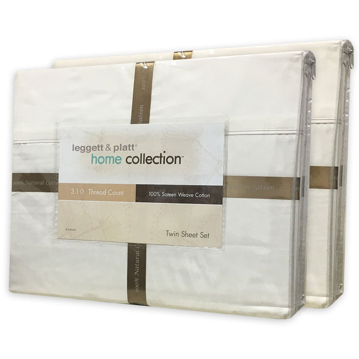 Leggett & Platt Home Textiles 100% Sateen Weave Cotton Sheet Set - Floor Model