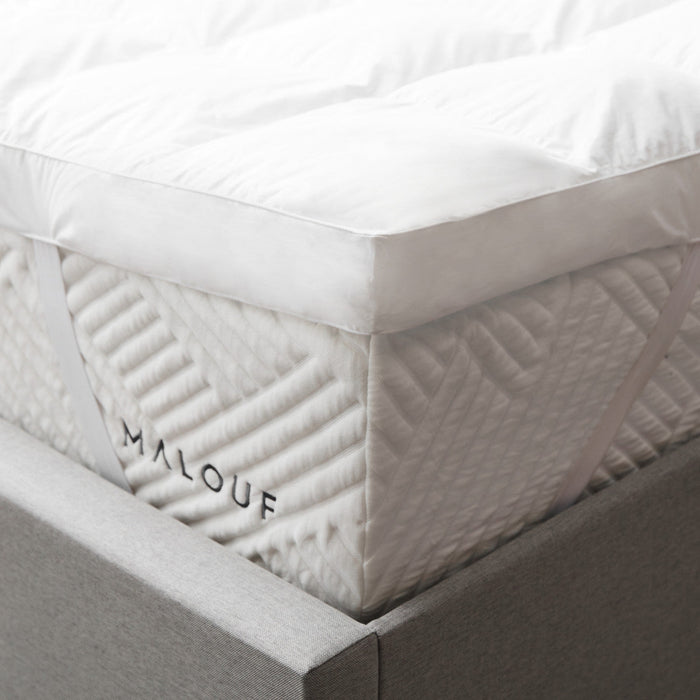 Malouf 3" Down Alternative Mattress Topper - LasVegasFurnitureOnline.com